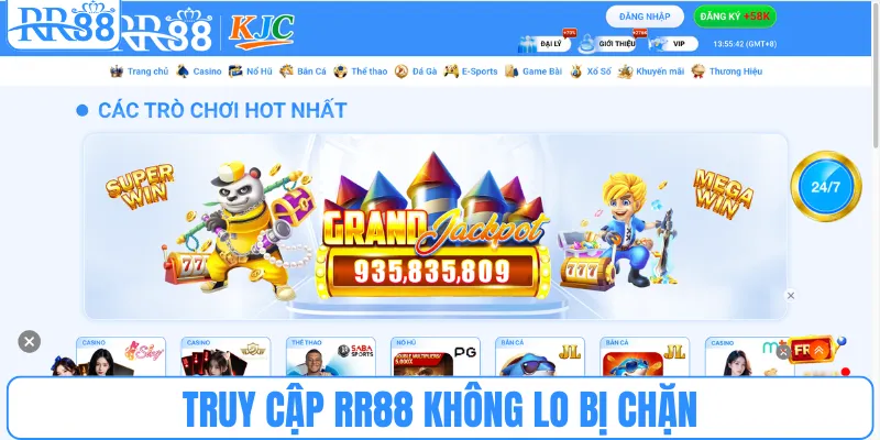 Truy cập RR88 thông suốt không lo bị chặn